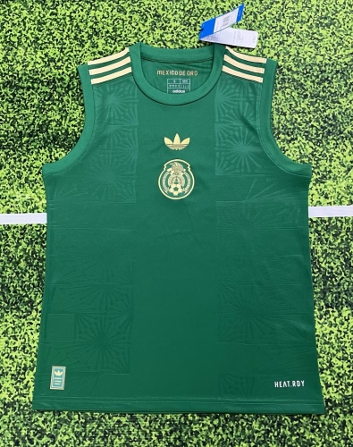 2025/26 Mexico Green Thailand Soccer Jersey Vest-510