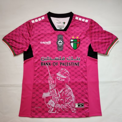 2024/25 Palestine Pink Thailand Soccer Jersey AAA-38