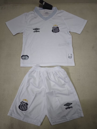 Kids 2025/26 Santos FC Home White Kids/Youth Soccer Uniform-507