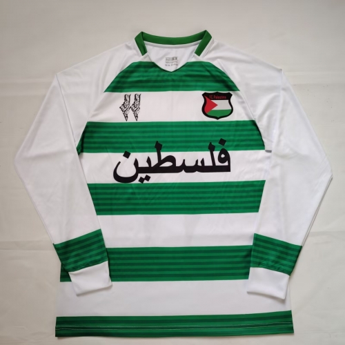 2024/25 Palestine White & Green Thailand LS Soccer Jersey-38