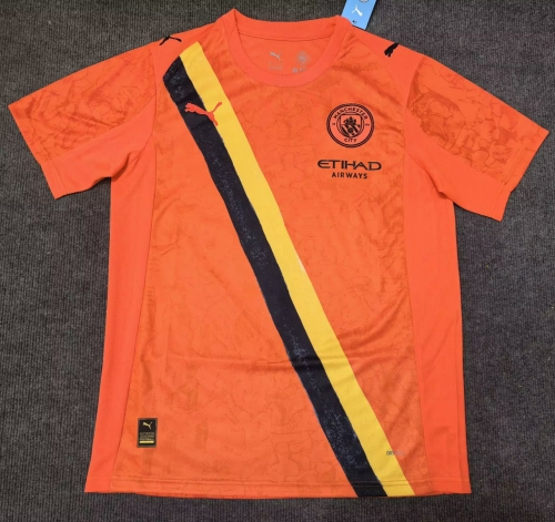 2025/26 Manchester City Orange Goalkeeper Thailand Soccer Jerseys AAA-312