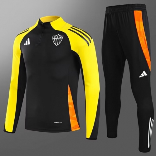 2025/26 Atlético Mineiro Black Soccer Tracksuit Uniform-GDP