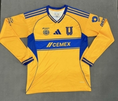 2025/26 Tigres UANL Yellow LS Thailand Soccer Jersey AAA-2146/47