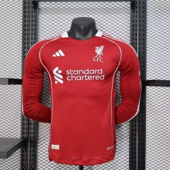 Player Version 2025/26 Liverpool Home Red LS Thailand Soccer Jersey AAA-888/703