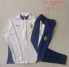 2025/26 Portugal Light Gray Thailand Soccer Jacket Uniform-815