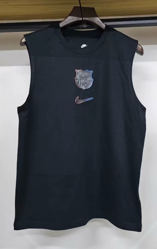 2025 Barcelona Black Soccer Cotton Vest-308