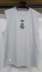 2025 Real Madrid Gray Soccer Cotton Vest-308