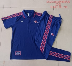 2025/26 Retro Arsenal Royal Blue Thailand Polo Uniform-815