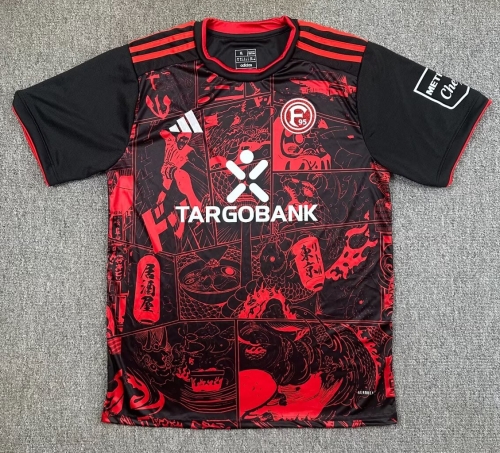 2025/26 Special Fortuna Düsseldorf Black & Red Traning Thailand Soccer Jersey AAA-95/417/47