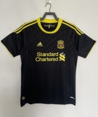 10/11 Retro Version Liverpool 2nd Away Black Thailand Soccer Jersey AAA-811