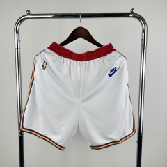 2025 Retro Version Golden State Warriors NBA White Shorts-311