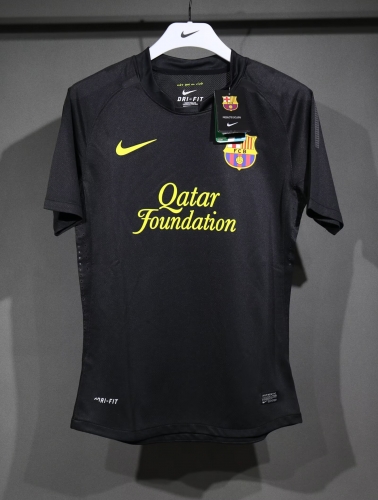 Player Retro Version 11/12 Barcelona Away Black Thailand Soccer Jerseys AAA-703