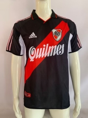 00/01 Retro Version CA River Plate 2nd Away Black Thailand Soccer Jersey AAA-503