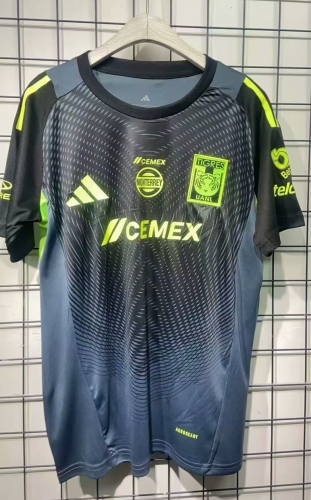 2025/26 Tigre UANL Goalkeeper Black & Blue Thailand Soccer Jersey AAA-23