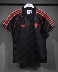 2025/26 Manchester United Black Soccer Cotton T-Shirts-703/510