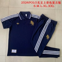 2025/26 Retro Juventus Cyan Thailand Soccer Polo Uniform-815