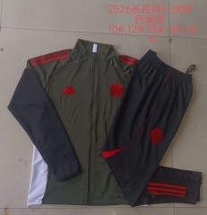 Kids 2025/26 Bayern Münche Dark Green Kids/Youth Soccer Jacket Uniform-815