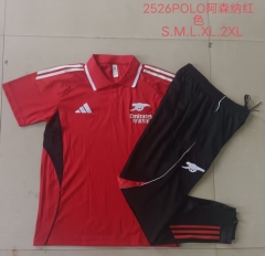 2025/26 Arsenal Red Thailand Polo Uniform-815