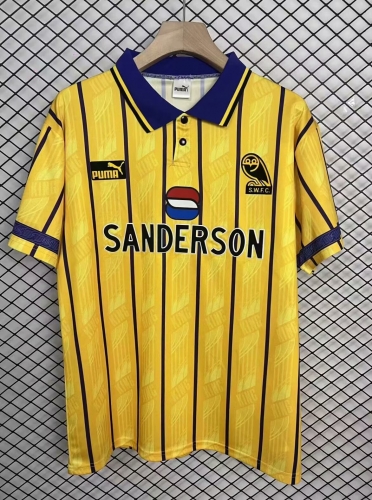 1995 Retro Version Sheffield 3nd Away Yellow Thailand Soccer Jersey AAA-95