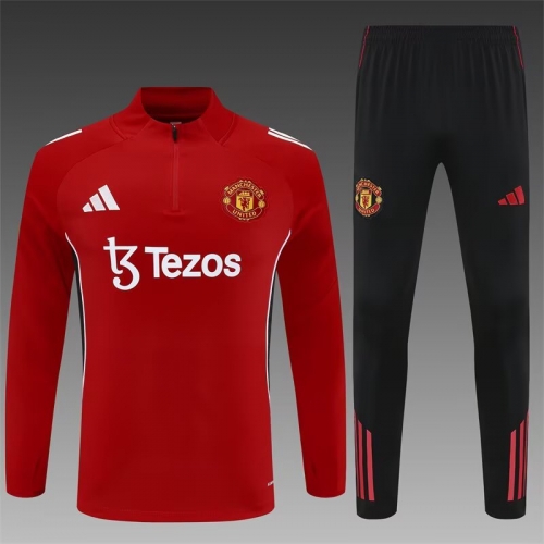 2025/26 Manchester United Red Thailand Tracksuit Uniform-801