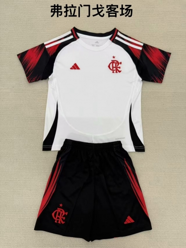 Kids 2025/26 Flamengo Away White Kids/Youth Soccer Uniform-208/812/507