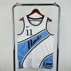 2025 Season City Version Atlanta Hawks NBA Blue & White #11 Jersey-311