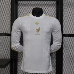 Player Version 2025/26 Mexico White Thailand LS Soccer Jersey AAA-888