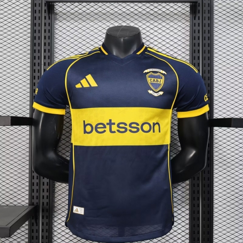 Player Version 2025/26 Boca Juniors Home Blue Thailand Soccer Jersey AAA-888/MY