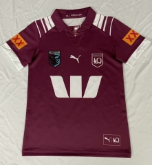 Kids 2025 Maru Home Red Thailand Rugby Jersey-805