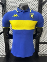 Player Version 2025/26 Genoa 2nd Away Yellow & Blue Thailand Soccer Jersey AAA-XY
