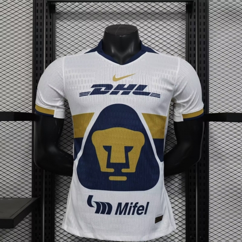 Player Version 2025/26 Pumas UNAM Home White Thailand Soccer Jersey AAA-88/908