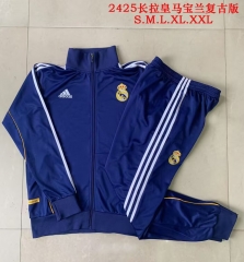 2025/26 Retro Real Madrid Royal Blue Thailand Jacket Uniform-815