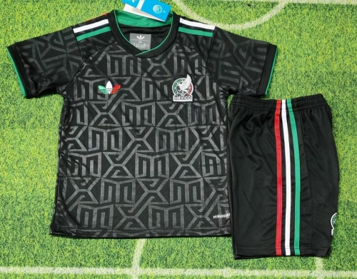 Kids 2025/26 Special Version Mexico Black Kids/Youth Soccer Uniform-123