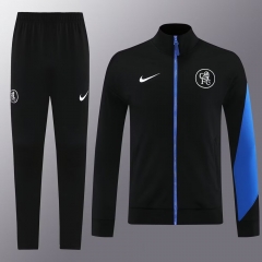 2025/26 #02 Chelsea Black Thailand Soccer Jacket Uniform-LH