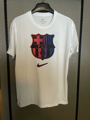 2025/26 Barcelona White Soccer Cotton T-Shirts-308