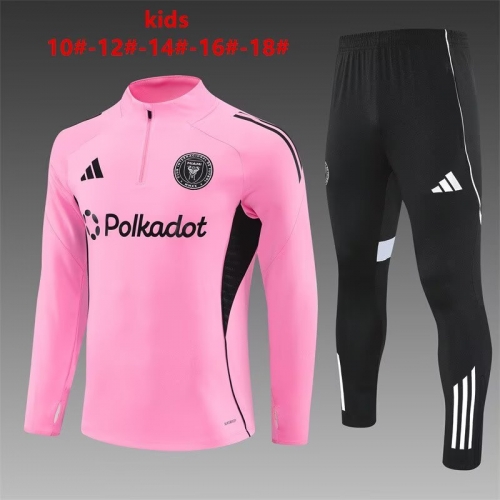 2025/26 Inter Miami CF Pink Kids/Youth Soccer Tracksuit Uniform-815/801/411