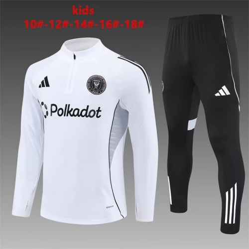 2025/26 Inter Miami CF White Kids/Youth Soccer Tracksuit Uniform-815/801