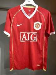 Player Retro Version 06/07 Manited United Home Red Thailand Soccer Jersey AAA-703