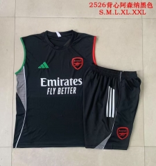2025/26 Arsenal Black Soccer Tracksuit Uniform-815