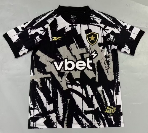 2025/26 Botafogo FR 4nd Away Black & White Thailand Soccer Jersey AAA-908/1116