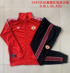 2025/26 Retro Manchester United Red Thailand Soccer Jacket Uniform-815