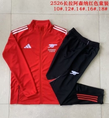 Kids 2025-26 Arsenal Red Kids/Youth Soccer Jacket Uniform-815