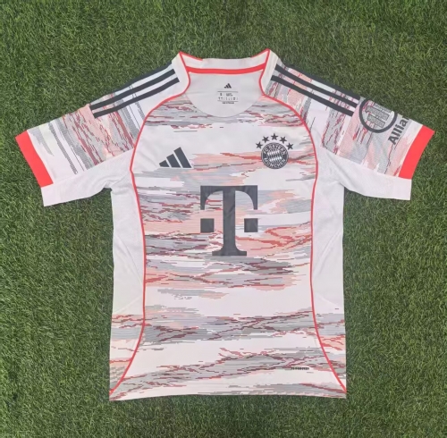 2025-26 Bayern München Away Red & White Thailand Soccer Jersey AAA-705/416/320