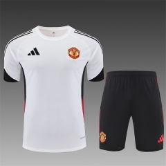 2025/26 Manchester United White Thailand Tracksuit Uniform-801