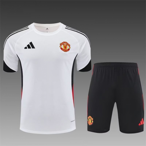 2025/26 Manchester United White Thailand Tracksuit Uniform-801