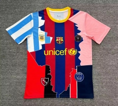 2025/26 Barcelona Red & Blue & Pink #10 (MESSI) Thailand Soccer Jerseys AAA-705