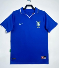 1997 Retro Version Retro Version Brazil Away Blue Thailand Soccer Jersey AAA-709/811