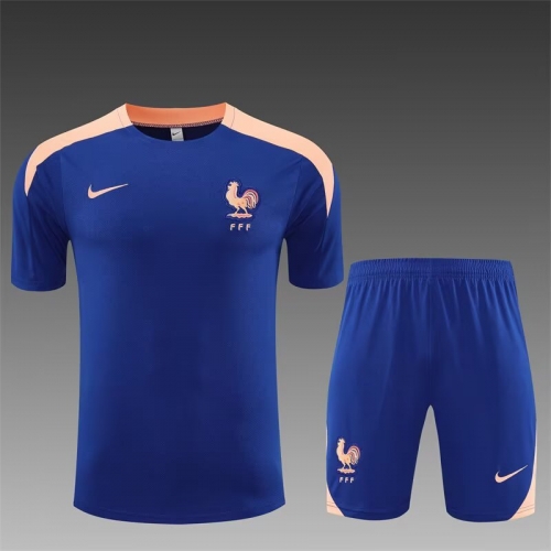 2025/26 France CaiBlue Thailand Soccer Tracksuit Uniform-801