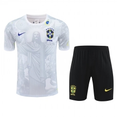 2025/26 Brazil White Thailand Soccer Training Jerseys Uniform-418