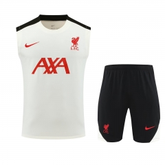 2025/26 Liverpool Rice White Thailand Soccer Training Vest Set-418